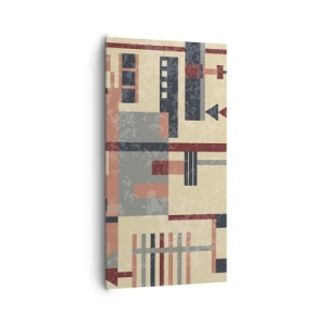 Obraz na plátně - Vodorovná a svislá kombinace - 65x120 cm