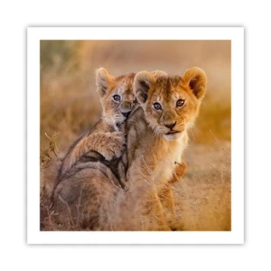 Plakát - Nevyrušovat! Hrajme si - 60x60 cm