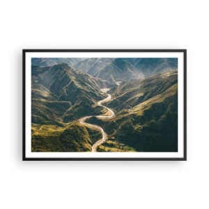 Plakát v černém rámu - Přímo ze srdce hor - 91x61 cm