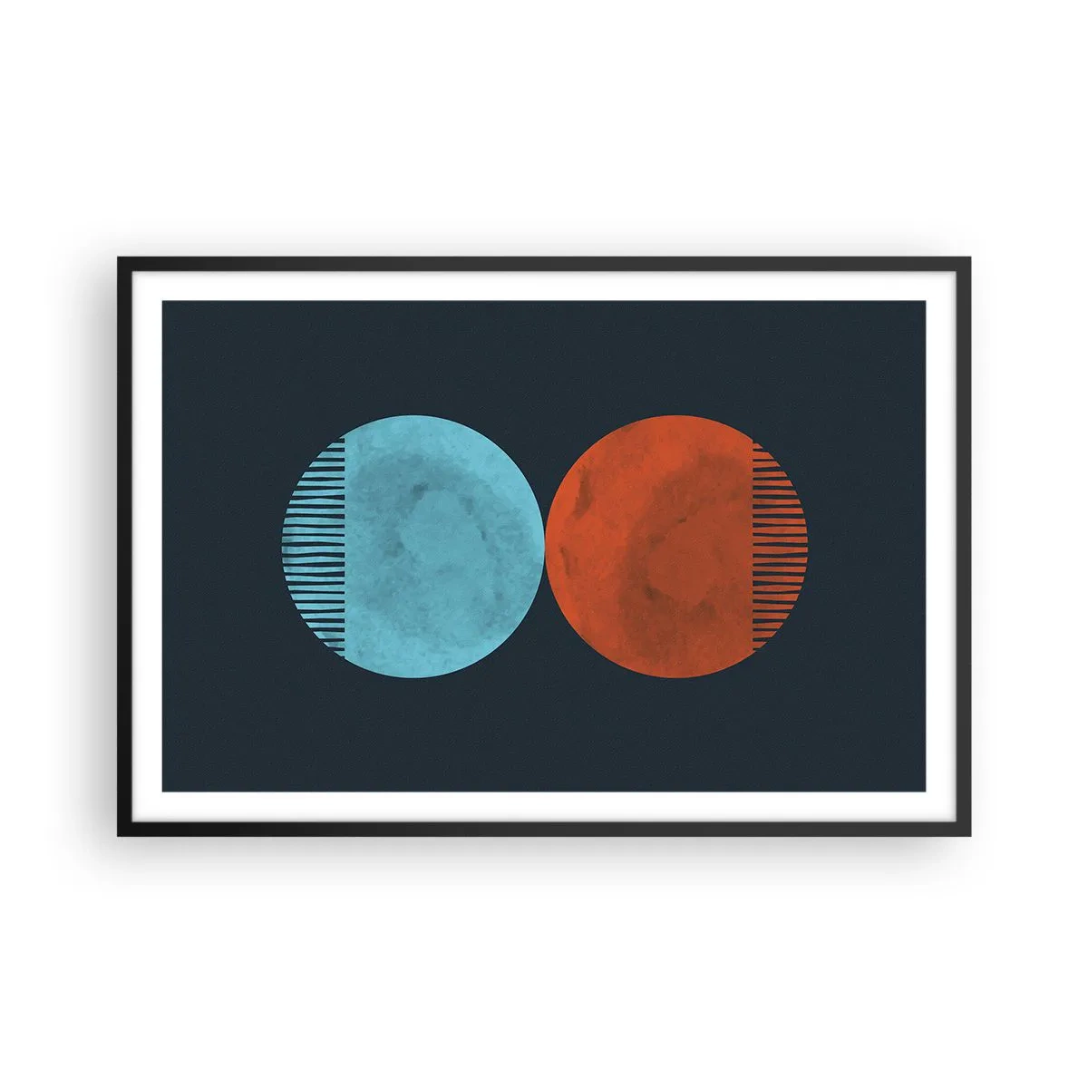 Plakát v černém rámu - Pouze geometrie? - 91x61 cm