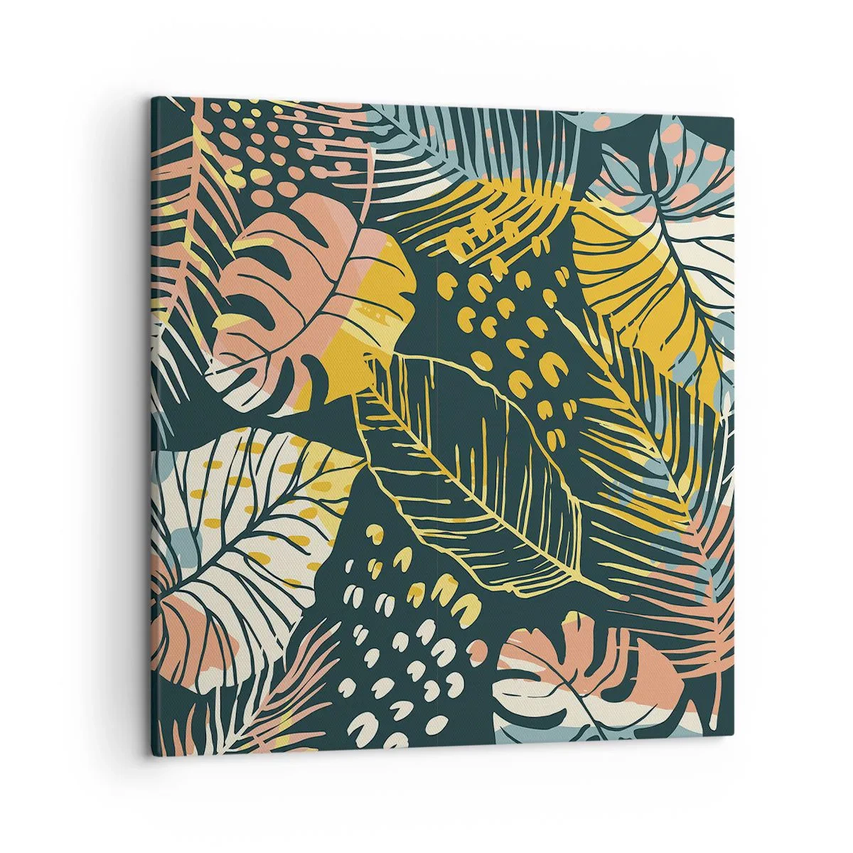 Obraz na plátně - Listová fantazie - 50x50 cm