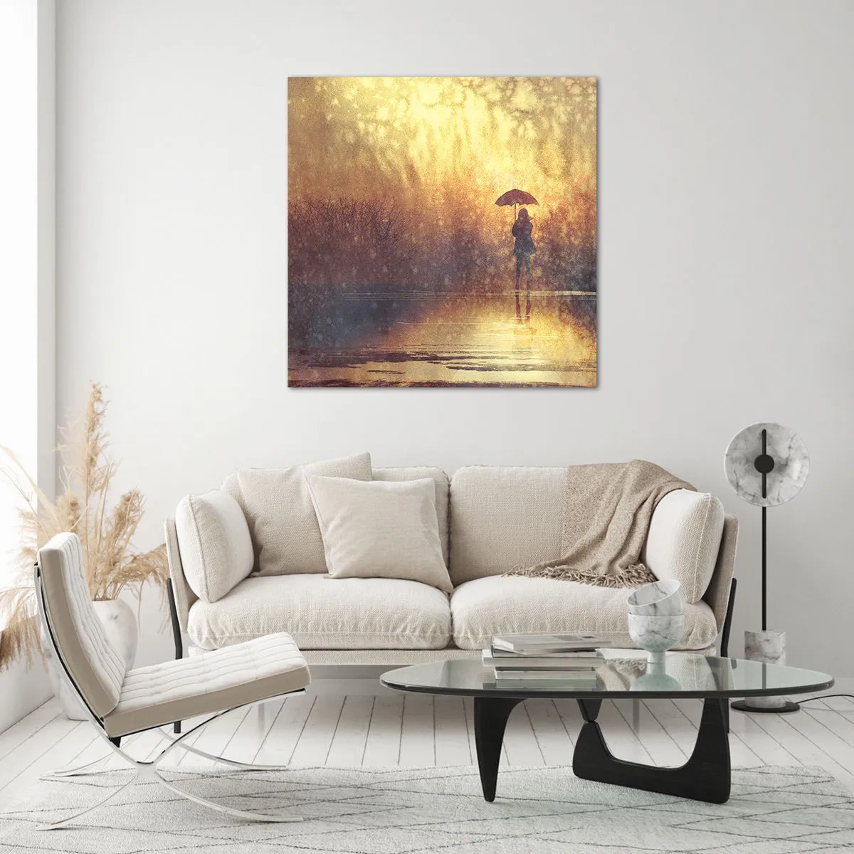 Obraz na skle - Cítím, že se na mě někdo dívá - 60x60 cm