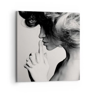 Obraz na plátně - Zahleděná do sebe - 70x70 cm