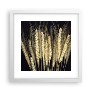 Plakát v bílém rámu - Rustikální magie - 30x30 cm