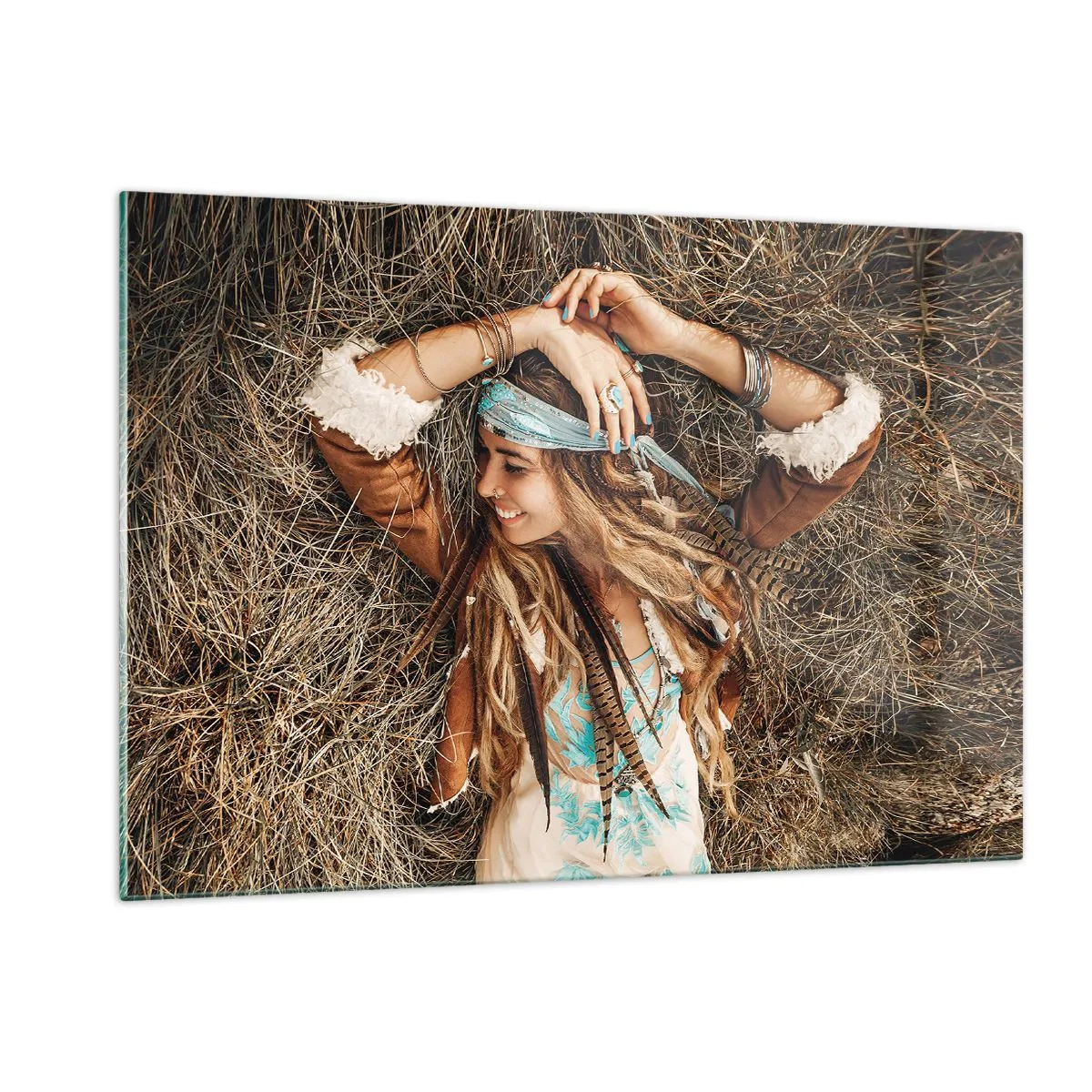 Obraz na skle - Na cestě do léta lásky - 120x80 cm