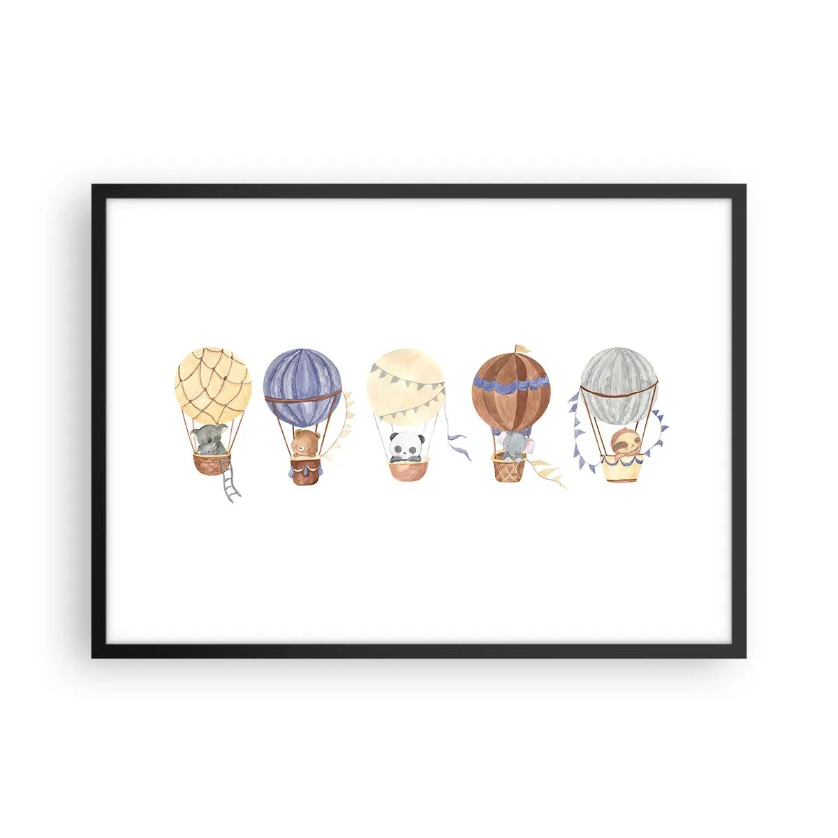 Plakát v černém rámu - Přátelé na cestách - 70x50 cm