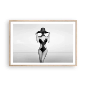 Plakát v rámu světlý dub - Jmenuji se: Elegance - 91x61 cm
