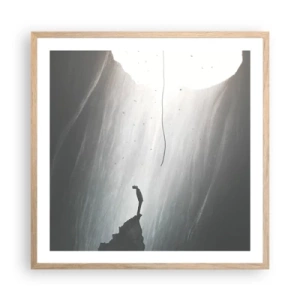 Plakát v rámu světlý dub - Vždycky máte na výběr - 60x60 cm