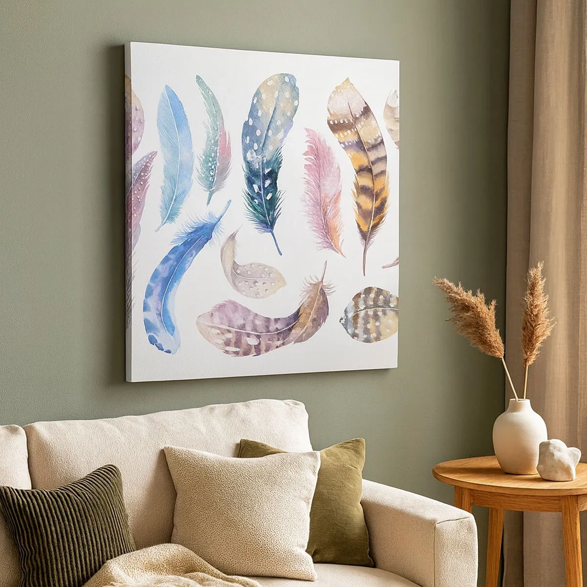 Obraz na plátně - Lehké, strakaté a vícebarevné - 30x30 cm