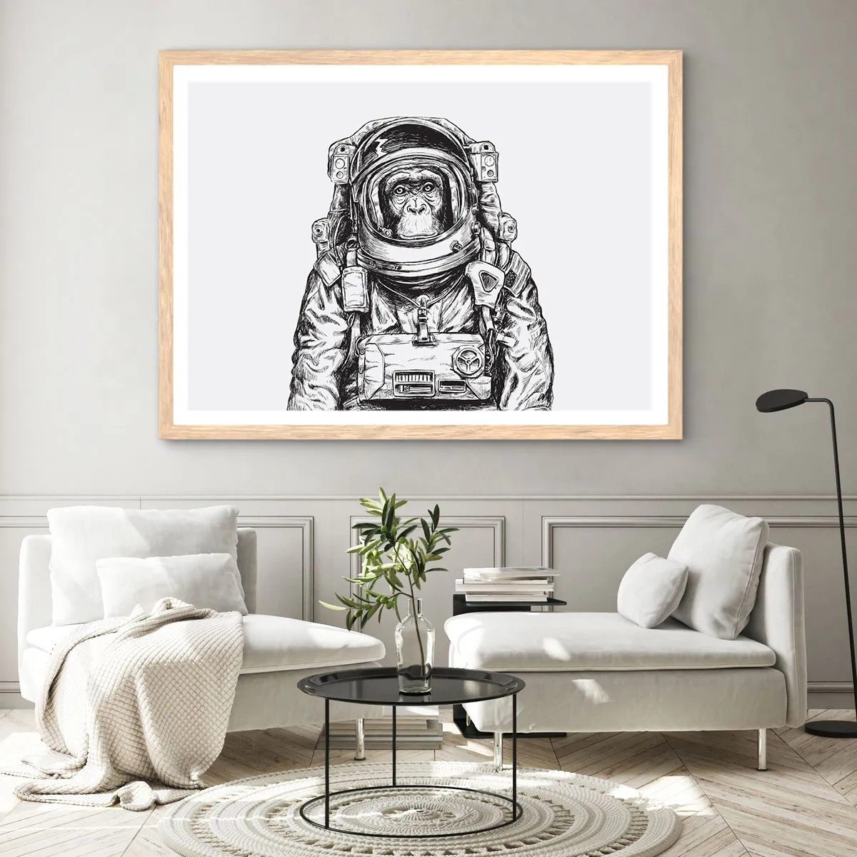 Plakát v rámu světlý dub - Alternativní vývoj - 91x61 cm