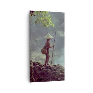 Obraz na plátně - Spřátelený s přírodou - 65x120 cm