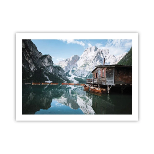 Plakát - Krystalické, horské ráno - 70x50 cm