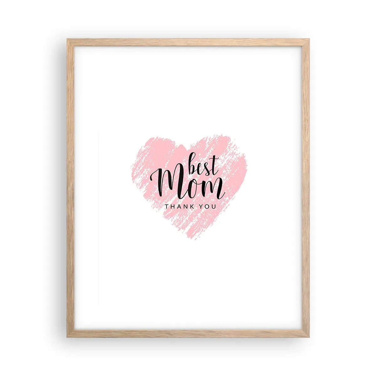 Plakát v rámu světlý dub - Vždy pravá chvíle - 40x50 cm