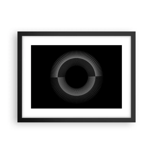 Plakát v černém rámu - Černé slunce - 40x30 cm