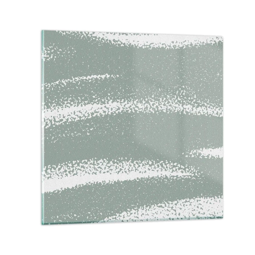 Obraz na skle - Abstrakce v zimním stylu - 30x30 cm