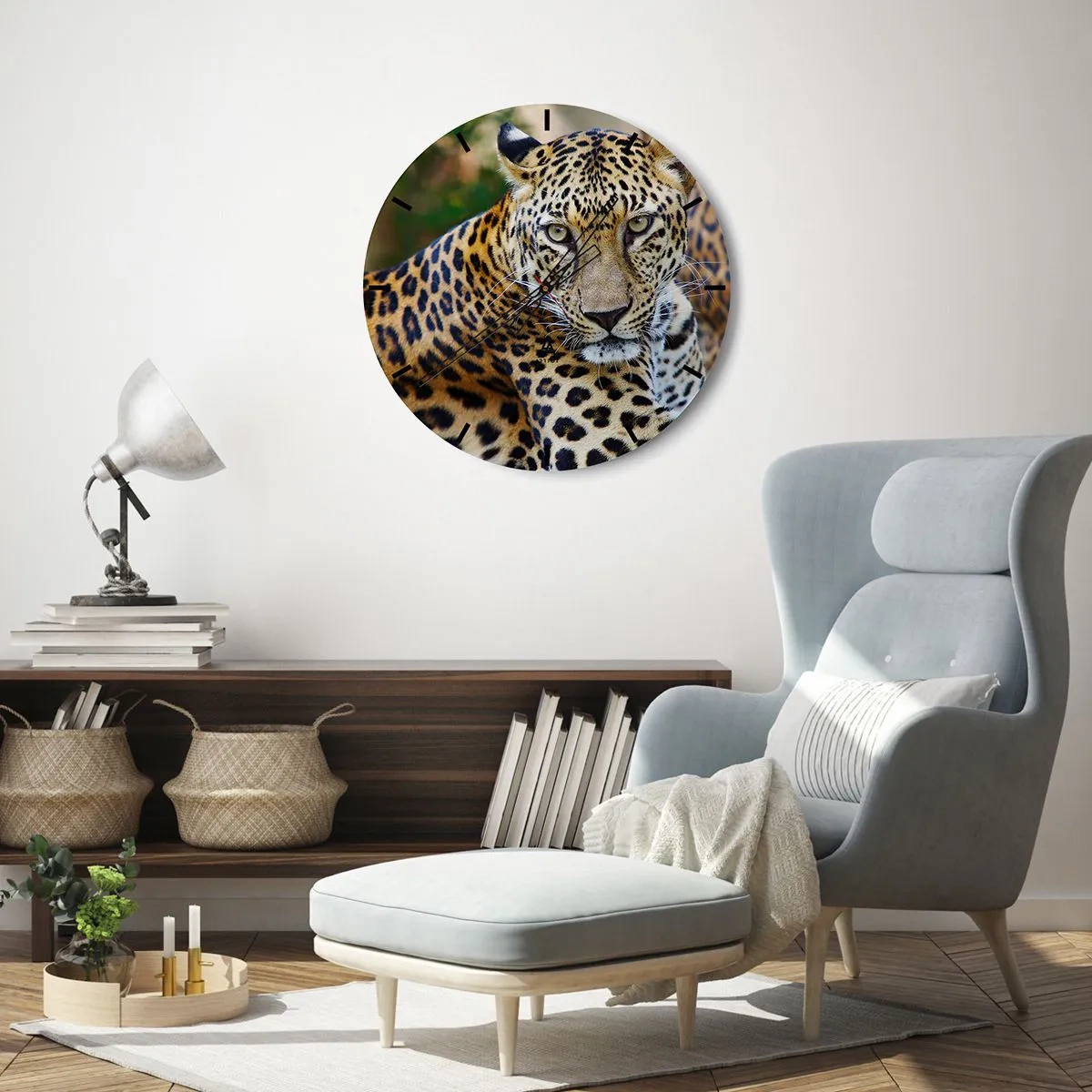 Nástěnné hodiny - Divoký a klidný - 30x30 cm