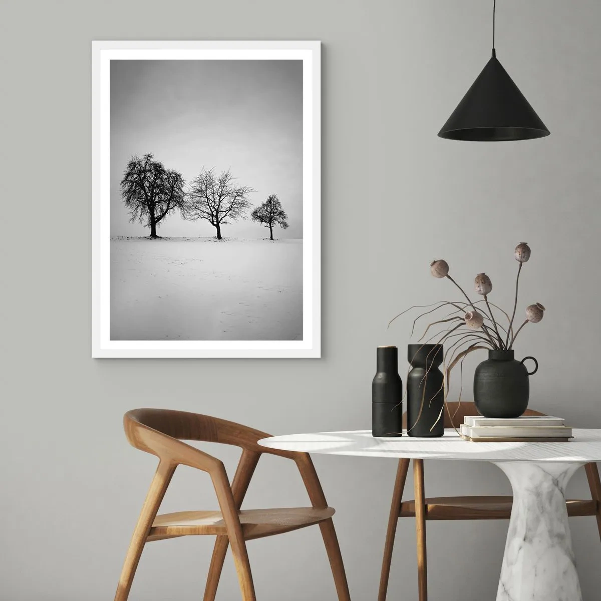 Plakát v bílém rámu - O čem sní? - 50x70 cm