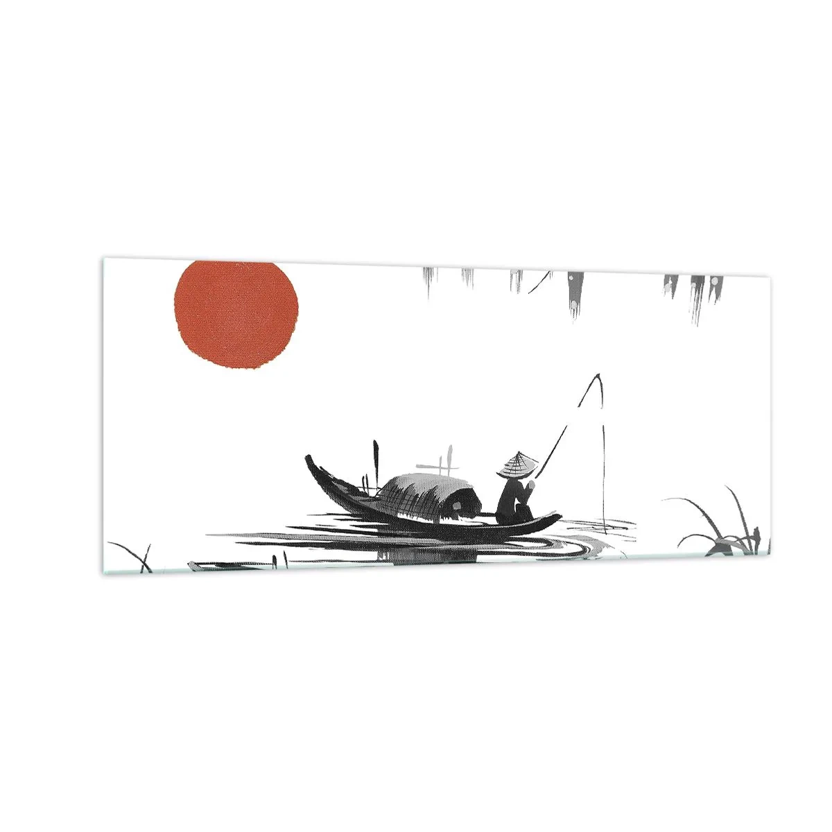 Obraz na skle - Asijské odpoledne - 100x40 cm