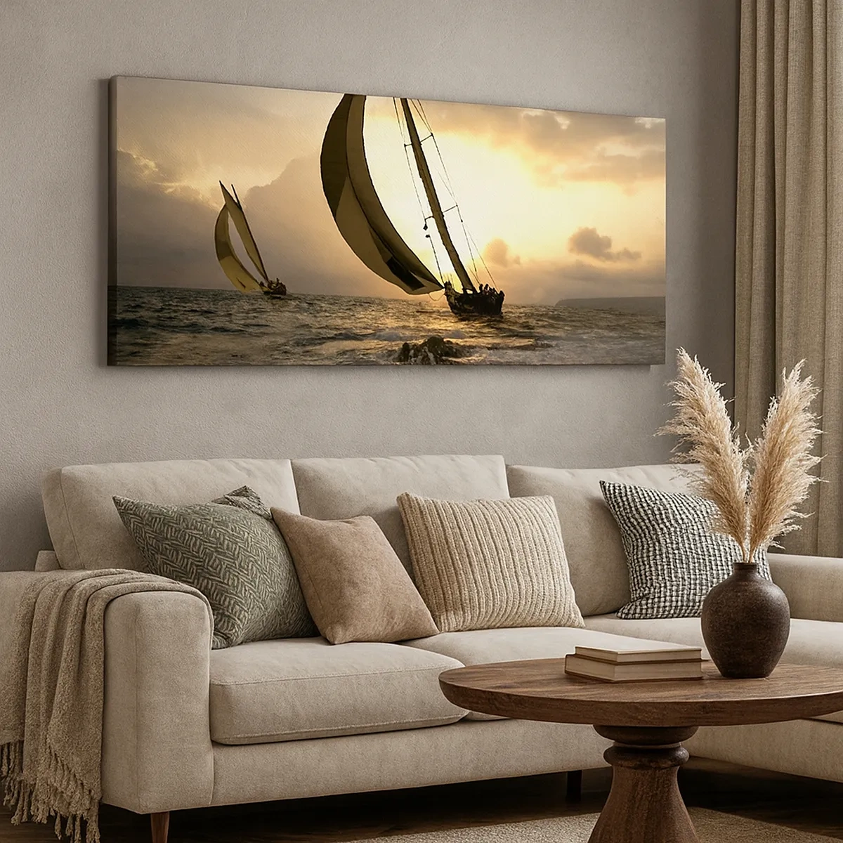 Obraz na plátně - S větrem a proti větru - 30x30 cm