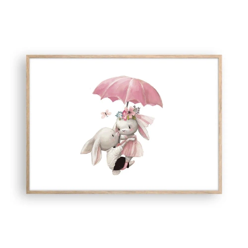 Plakát v rámu světlý dub - To je láska - 100x70 cm