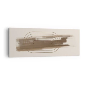 Obraz na plátně - Závan šedi - 140x50 cm