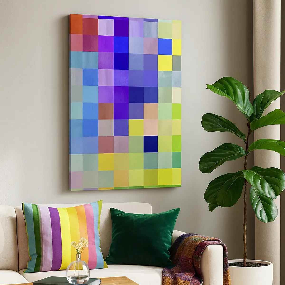 Obraz na plátně - Každý jiný, všechny rovné - 50x70 cm