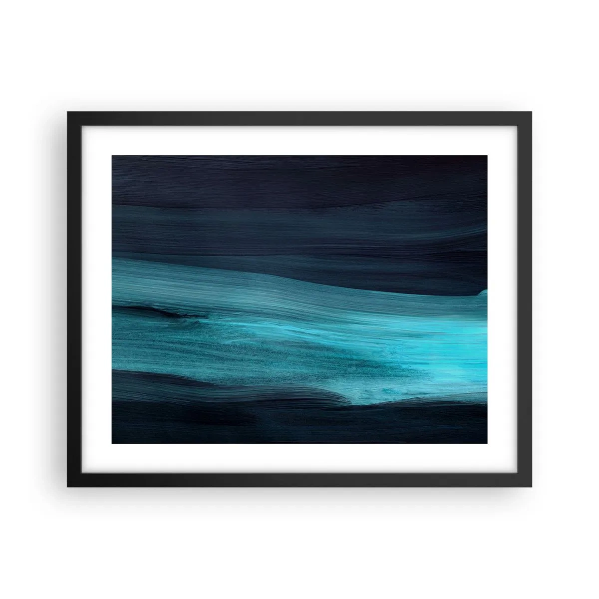 Plakát v černém rámu - Pluj s proudem - 50x40 cm