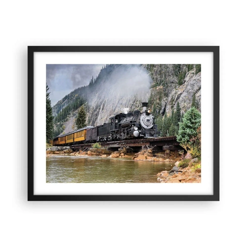 Plakát v černém rámu - Kampak? Kam? - 50x40 cm