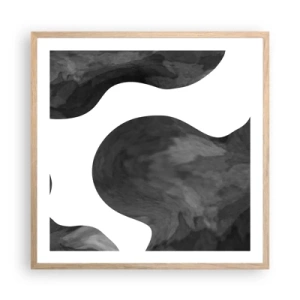 Plakát v rámu světlý dub - Mléčná dráha - 60x60 cm