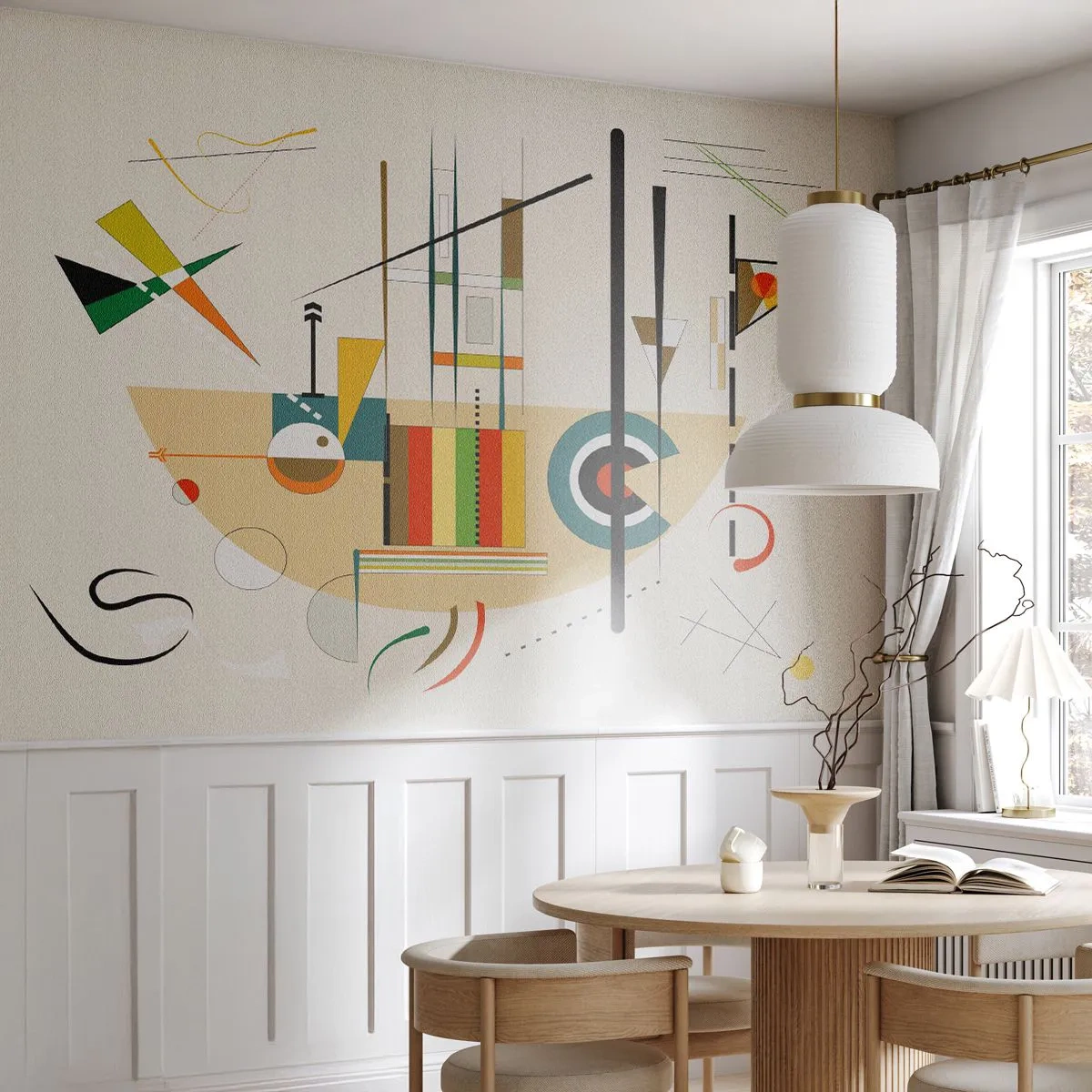 Fototapeta Samolepicí Deluxe Sticker - A svět se směje - Abstrakce, Kus, Tvary - 200x140 cm