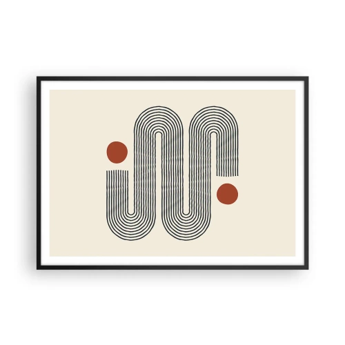 Plakát v černém rámu - Od začátku do konce - 100x70 cm