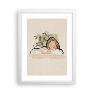 Plakát v bílém rámu - Krasavice z jihu - 30x40 cm