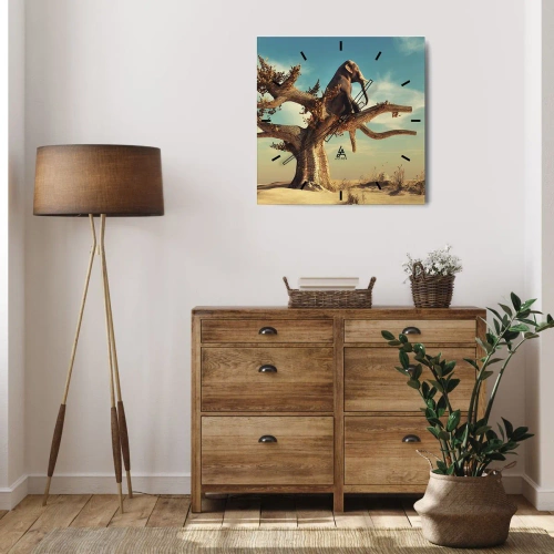 Nástěnné hodiny - Nový úhel pohledu - 40x40 cm