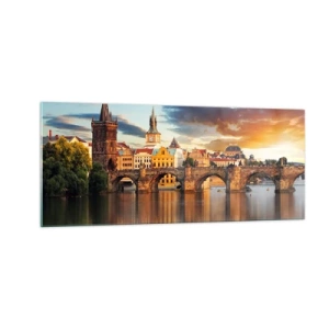 Obraz na skle - Krásná od pradávna - 100x40 cm