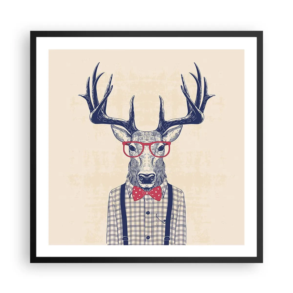 Plakát v černém rámu - Zábavná extravagance - 60x60 cm