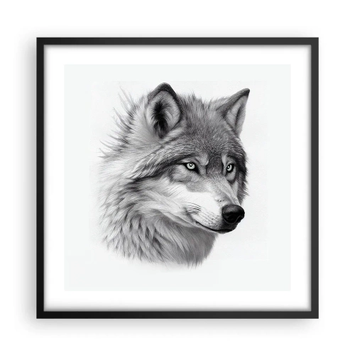 Plakát v černém rámu - Alfa – bezpochybně - 50x50 cm