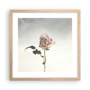 Plakát v rámu světlý dub - Vítání jara - 40x40 cm