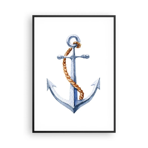 Plakát v černém rámu - Ahoj, dobrodružství! - 70x100 cm