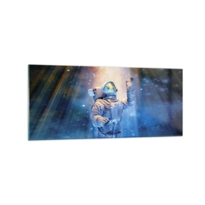 Obraz na skle - Konečně v cíli - 120x50 cm