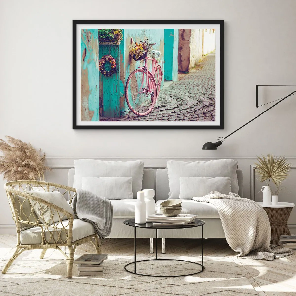 Plakát v černém rámu - Hned se vrátím - 100x70 cm