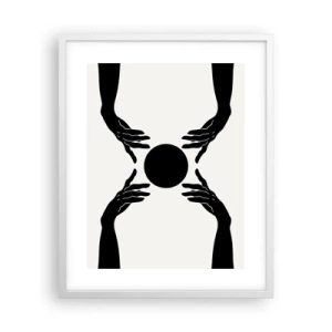 Plakát v bílém rámu - Tajné znamení - 40x50 cm