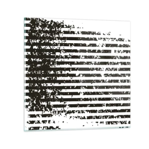 Obraz na skle - Rytmus a šum - 40x40 cm