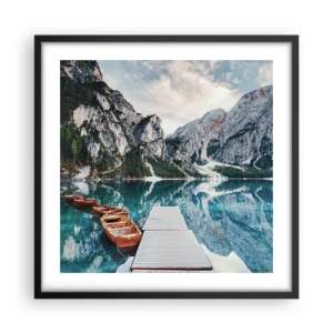 Plakát v černém rámu - Ukážeme vám krásu - 50x50 cm