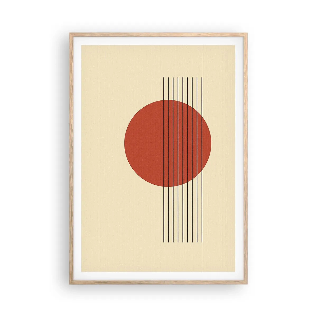 Plakát v rámu světlý dub - Pořád dokola - 70x100 cm