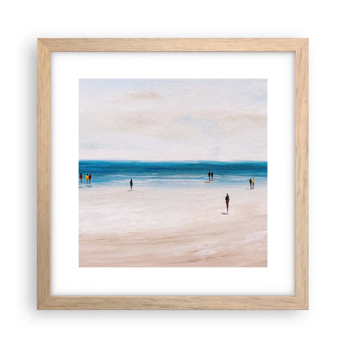 Plakát v rámu světlý dub - Přirozená potřeba - 30x30 cm