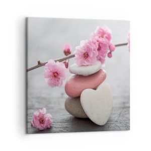 Obraz na plátně - Blaženost s višňovým květem - 50x50 cm