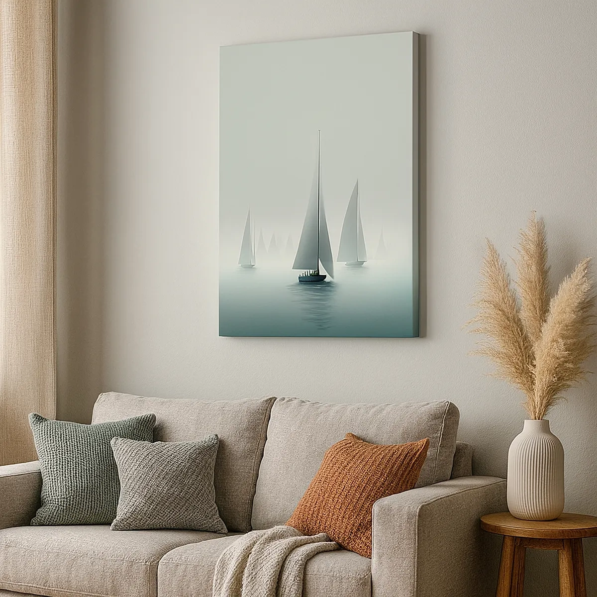 Obraz na plátně - Postavený z mlhy - 50x70 cm