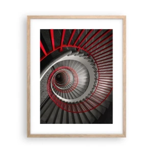 Plakát v rámu světlý dub - Architektonické hry - 40x50 cm