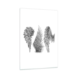 Obraz na skle - I ty se můžeš stát andělem - 80x120 cm