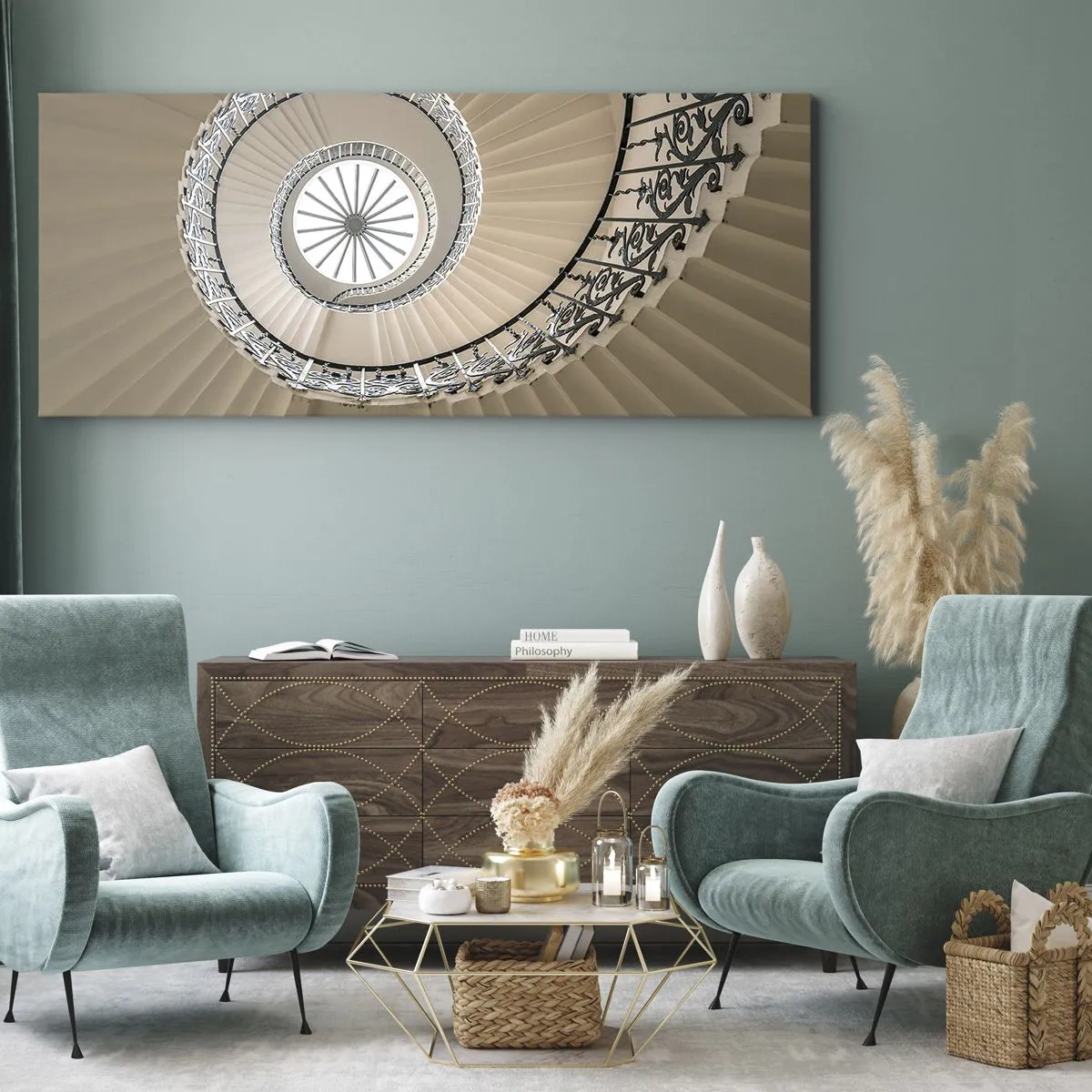 Obraz na plátně - Uvnitř mušle - 100x40 cm